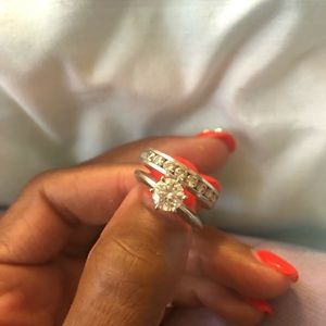 Wedding ring and band